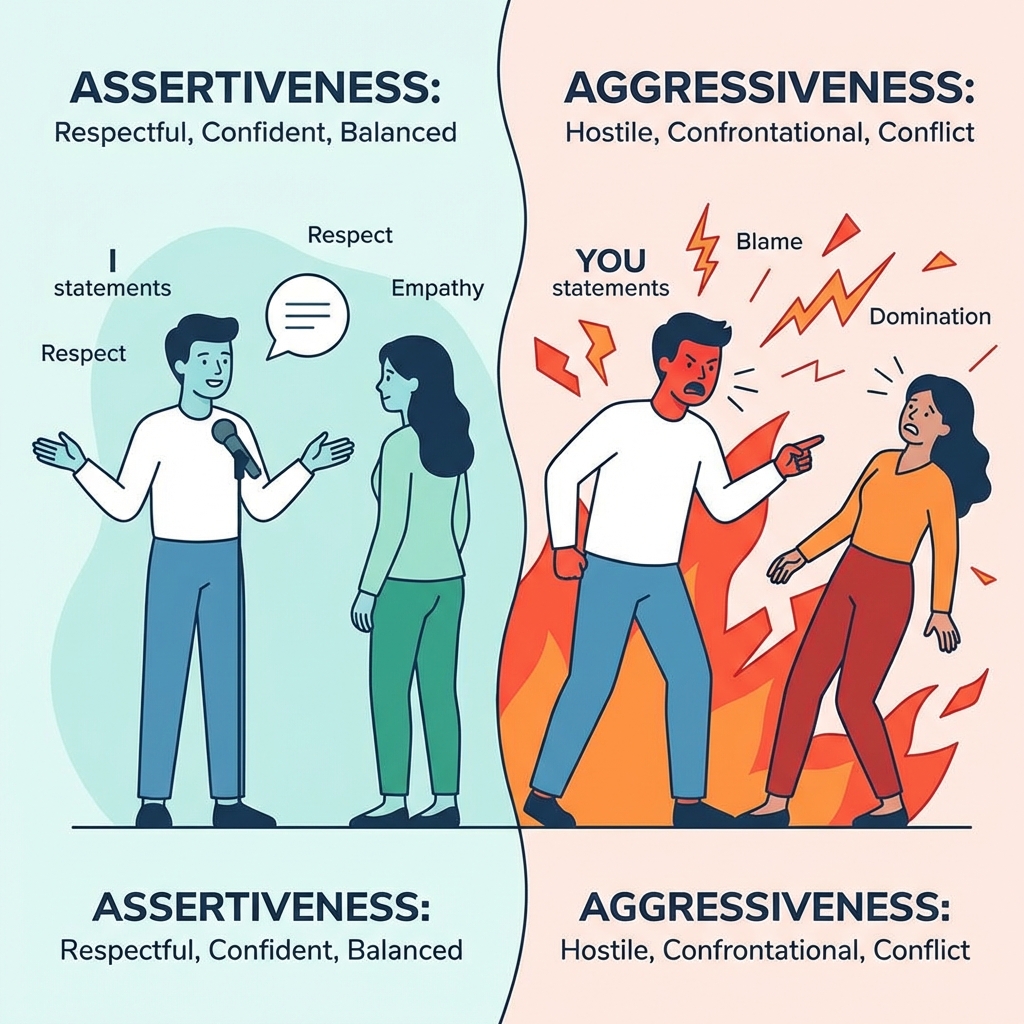 Be Assertive, But Not Aggressive